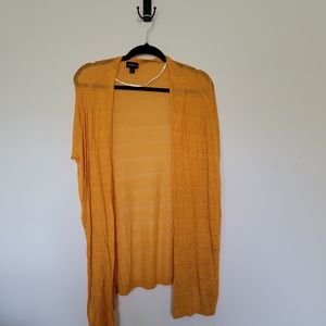 Marigold Torrid Short Sleeve Knit Cardigan